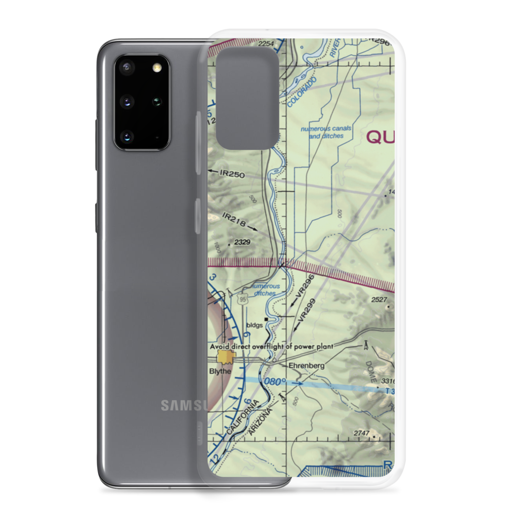 Quail Mesa Ranch Airport (15AZ) VFR Sectional Samsung Case Samsung Galaxy S20 Plus model shown