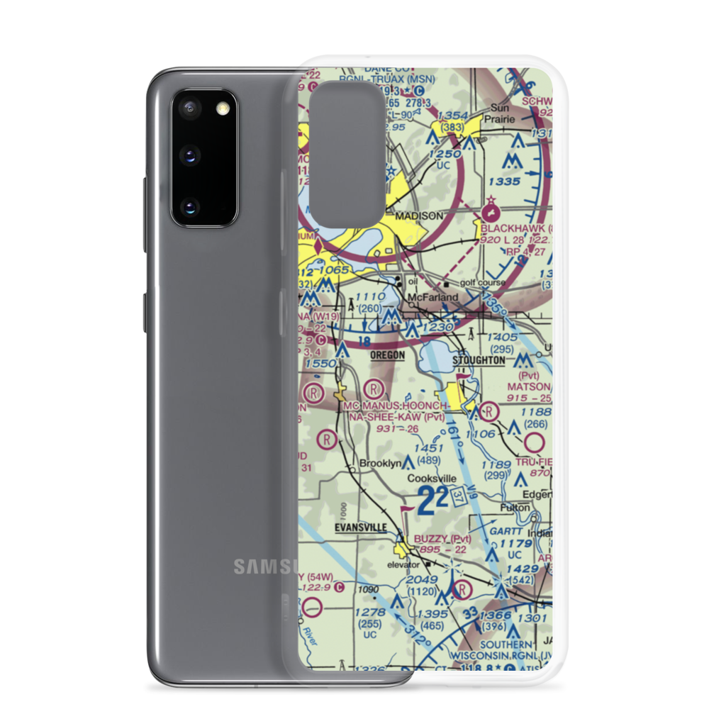 Quams Marina Seaplane Base (99C) VFR Sectional Samsung Case Samsung Galaxy S20 model shown