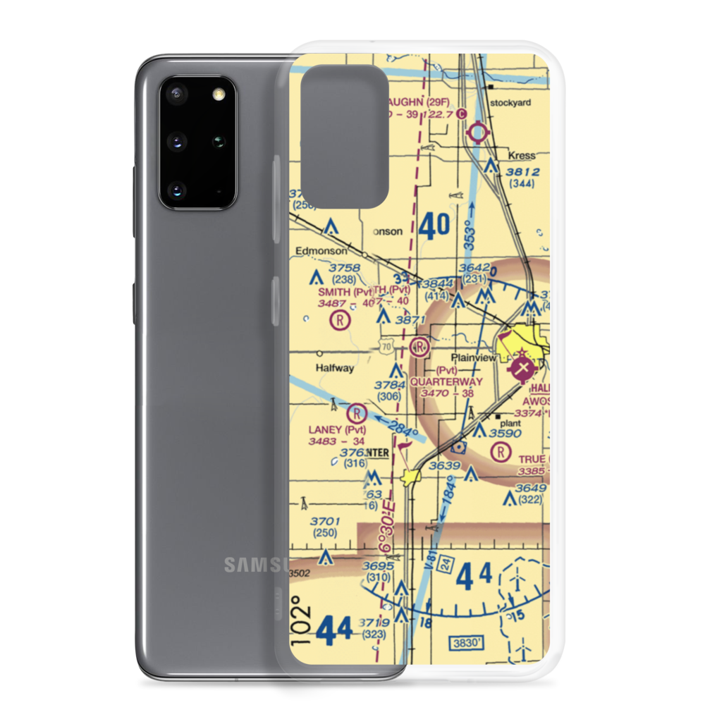 Quarterway Airport (7TA3) VFR Sectional Samsung Case Samsung Galaxy S20 Plus model shown