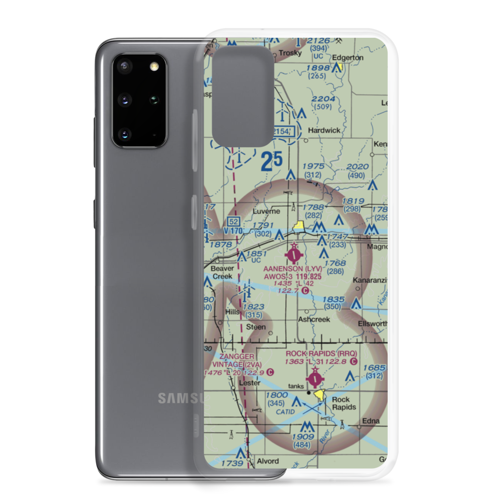 Quentin Aanenson Field (LYV) VFR Sectional Samsung Case Samsung Galaxy S20 Plus model shown