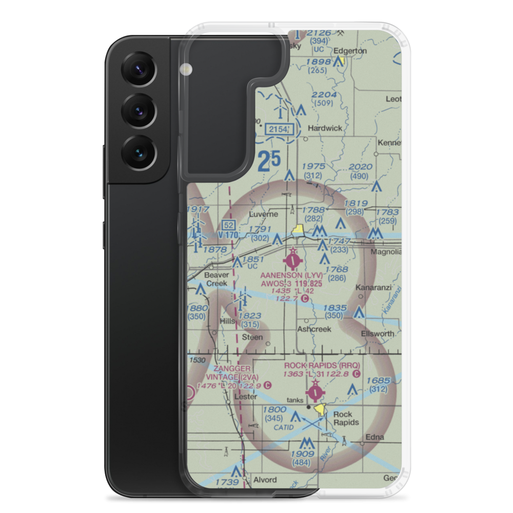 Quentin Aanenson Field (LYV) VFR Sectional Samsung Case Samsung Galaxy S22 Plus model shown