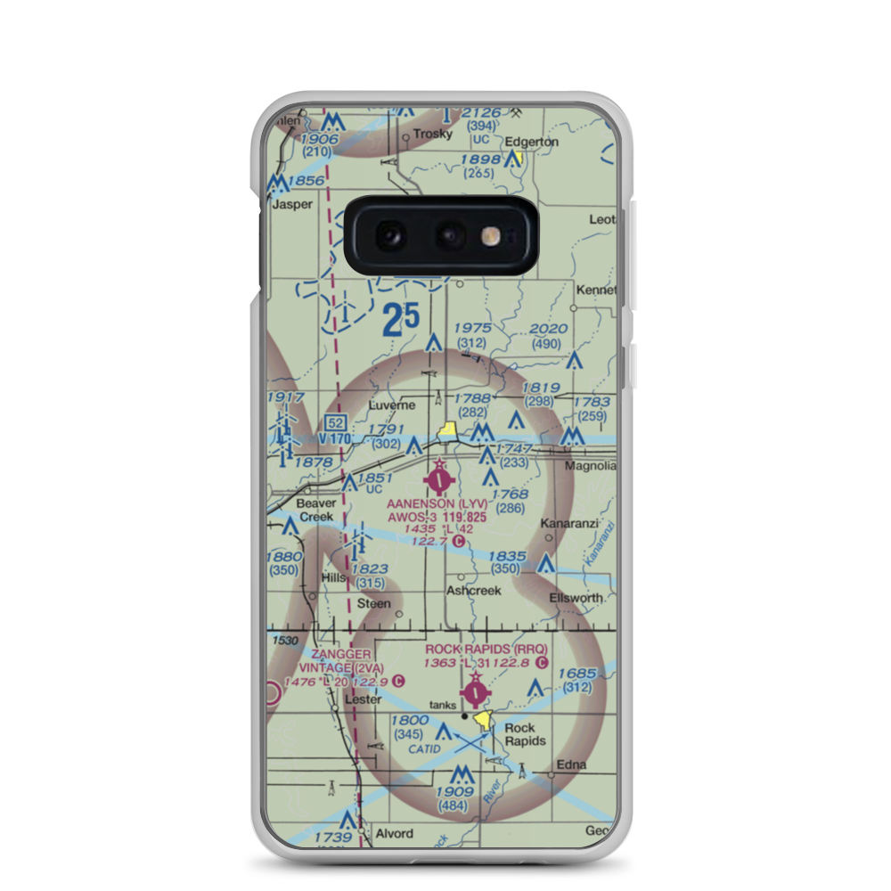 Quentin Aanenson Field (LYV) VFR Sectional Samsung Case Samsung Galaxy S10e model shown