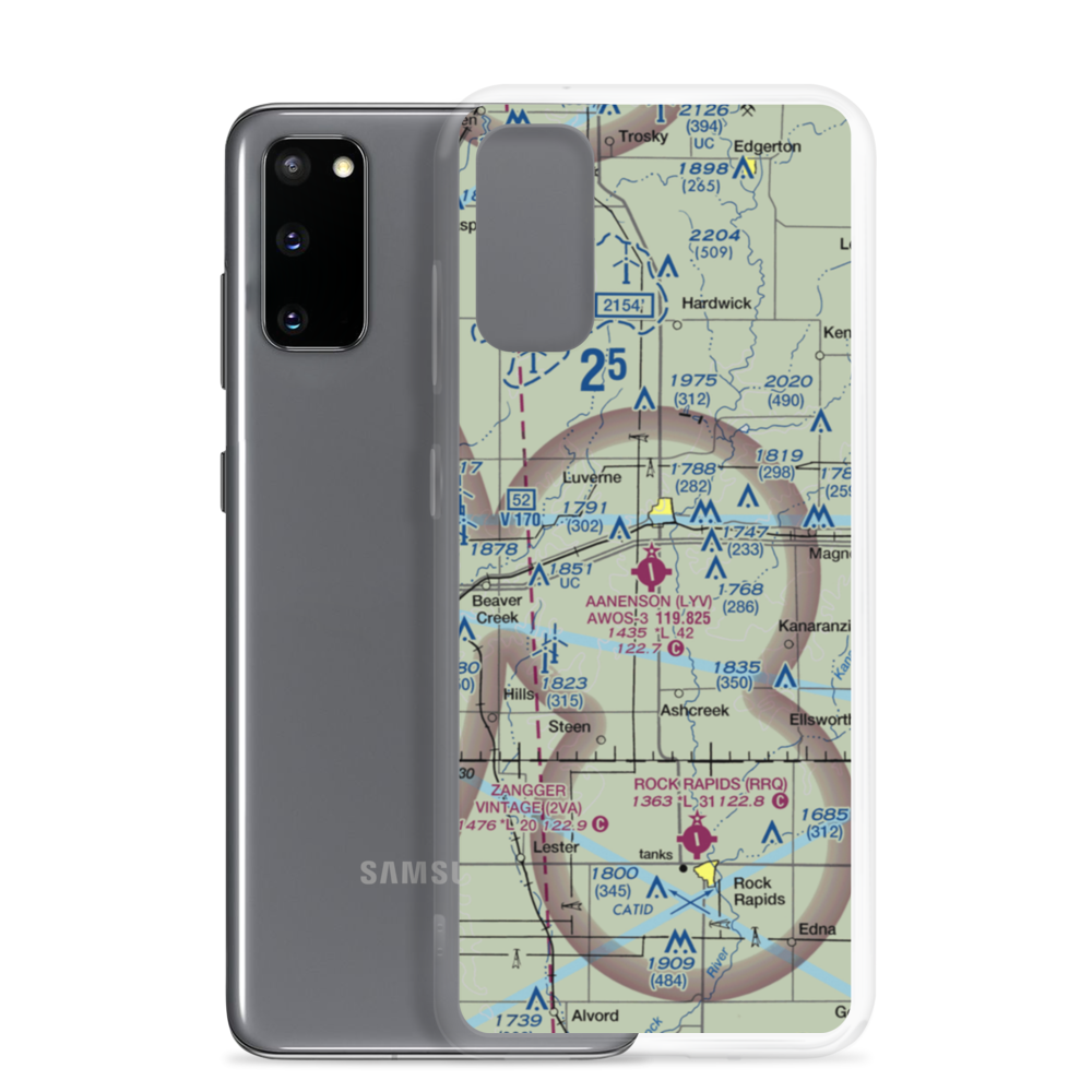 Quentin Aanenson Field (LYV) VFR Sectional Samsung Case Samsung Galaxy S20 model shown