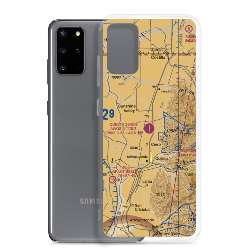 Questa Municipal Nr 2 Airport (N24) VFR Sectional Samsung Case Samsung Galaxy S20 Plus model shown