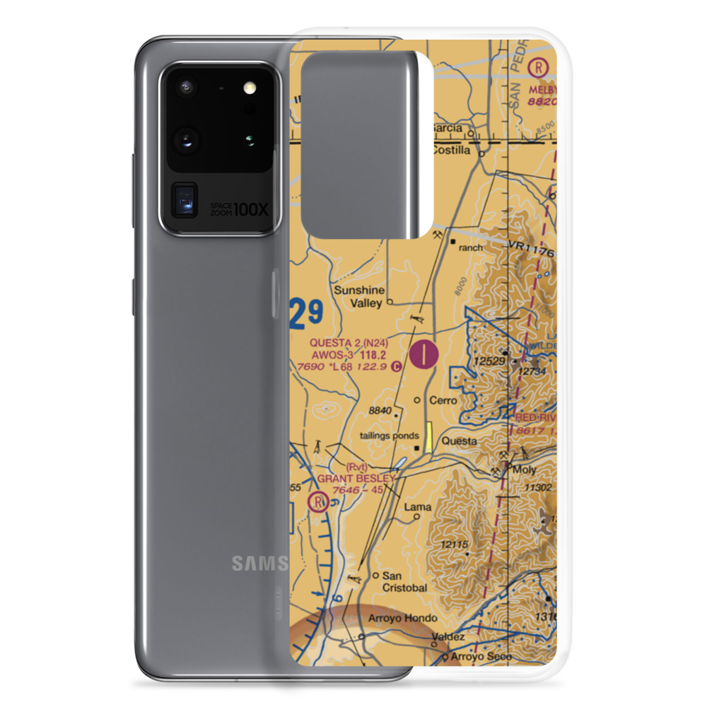 Questa Municipal Nr 2 Airport (N24) VFR Sectional Samsung Case Samsung Galaxy S20 Ultra model shown