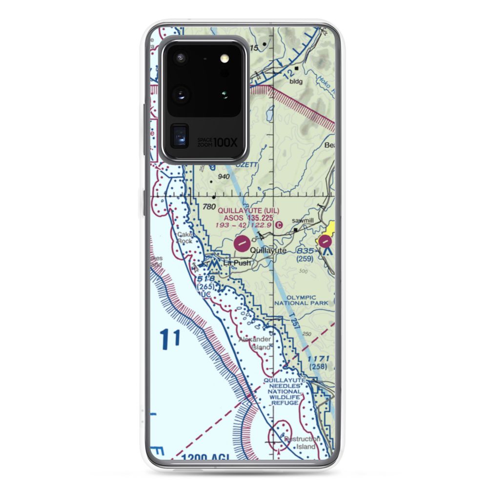 Quillayute Airport (UIL) VFR Sectional Samsung Case Samsung Galaxy S20 Ultra model shown