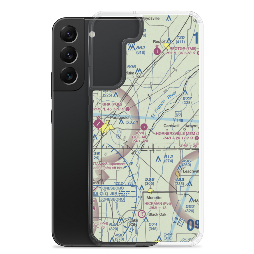 Quinn Field (3AR9) VFR Sectional Samsung Case Samsung Galaxy S22 Plus model shown