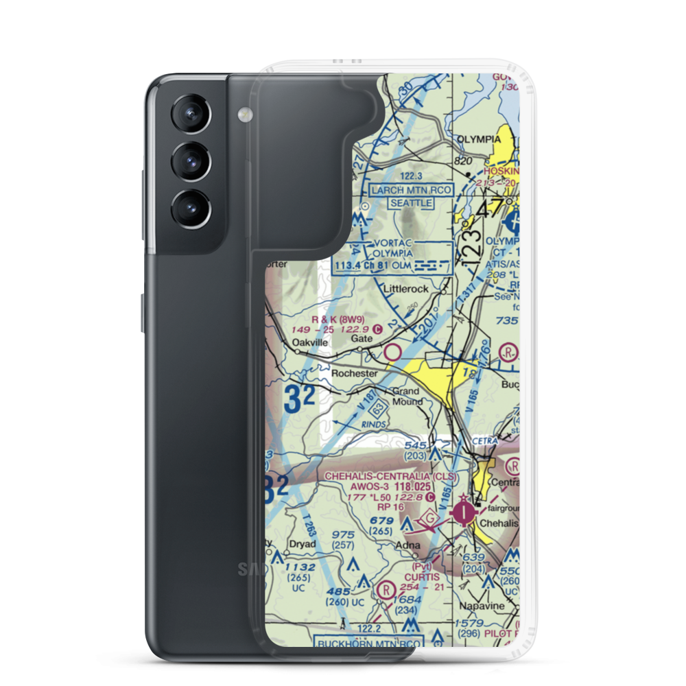 R & K Skyranch Airport (8W9) VFR Sectional Samsung Case Samsung Galaxy S21 model shown