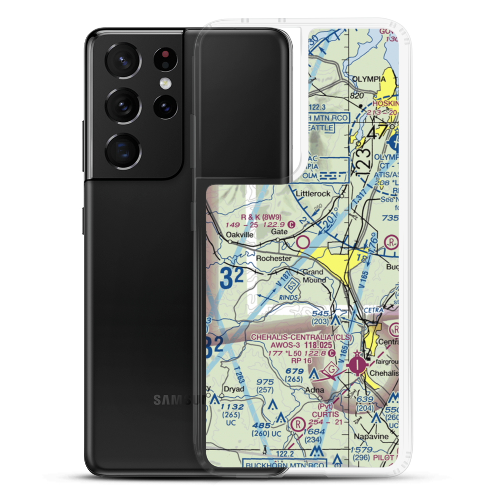 R & K Skyranch Airport (8W9) VFR Sectional Samsung Case Samsung Galaxy S21 Ultra model shown