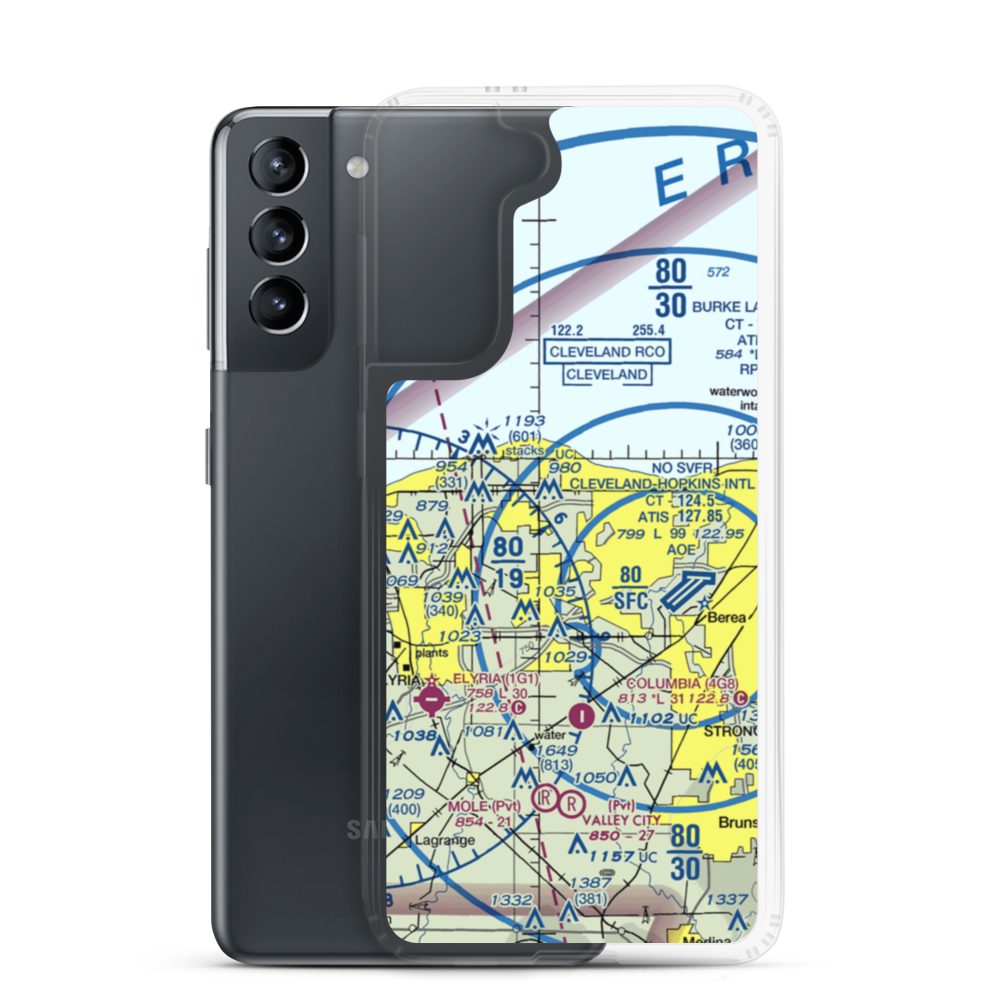 R & M Aviation Airport (4OI7) VFR Sectional Samsung Case Samsung Galaxy S21 model shown