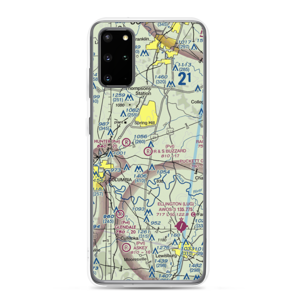 R & S Buzzard Airport (0TN0) VFR Sectional Samsung Case Samsung Galaxy S20 Plus model shown
