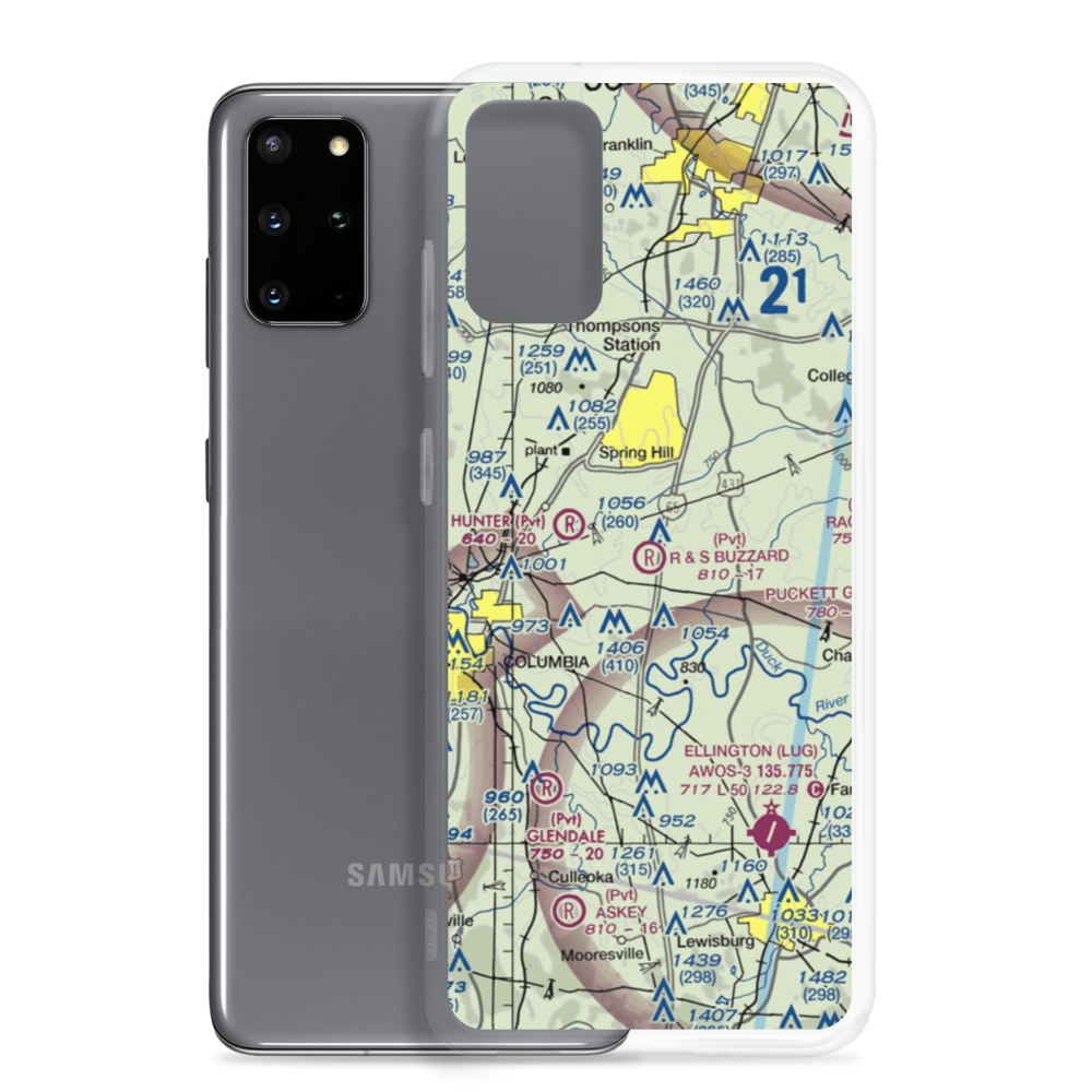 R & S Buzzard Airport (0TN0) VFR Sectional Samsung Case Samsung Galaxy S20 Plus model shown