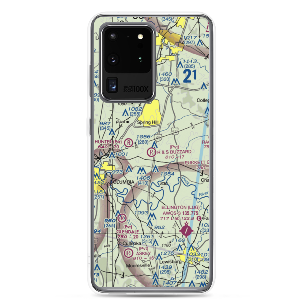 R & S Buzzard Airport (0TN0) VFR Sectional Samsung Case Samsung Galaxy S20 Ultra model shown