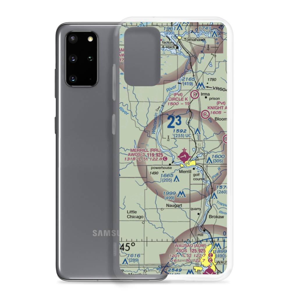 R & S Landing Strip (WS23) VFR Sectional Samsung Case Samsung Galaxy S20 Plus model shown