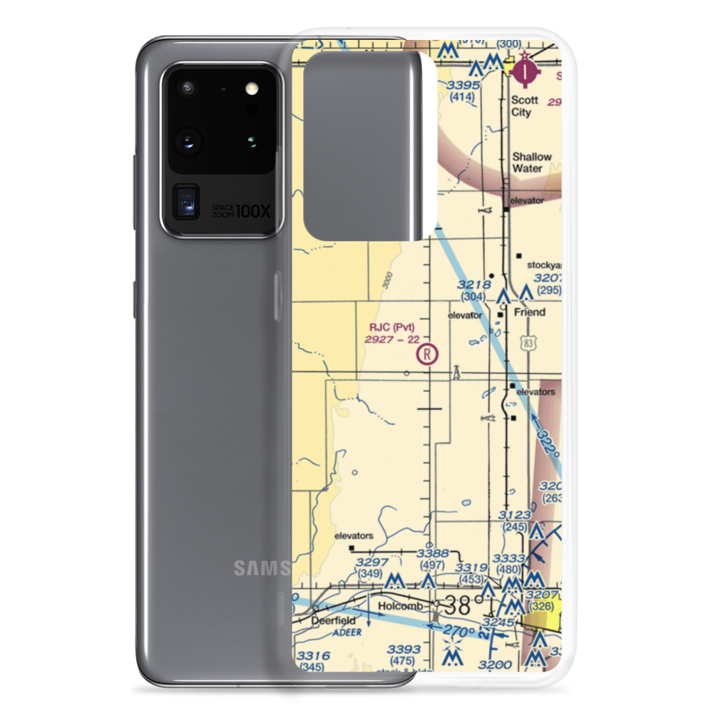 R J C Farms Inc Airport (SN55) VFR Sectional Samsung Case Samsung Galaxy S20 Ultra model shown