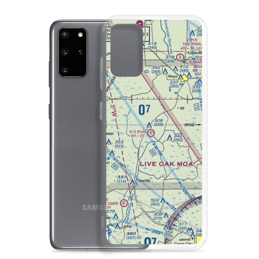 R O Ranch STOLport (33FD) VFR Sectional Samsung Case Samsung Galaxy S20 Plus model shown