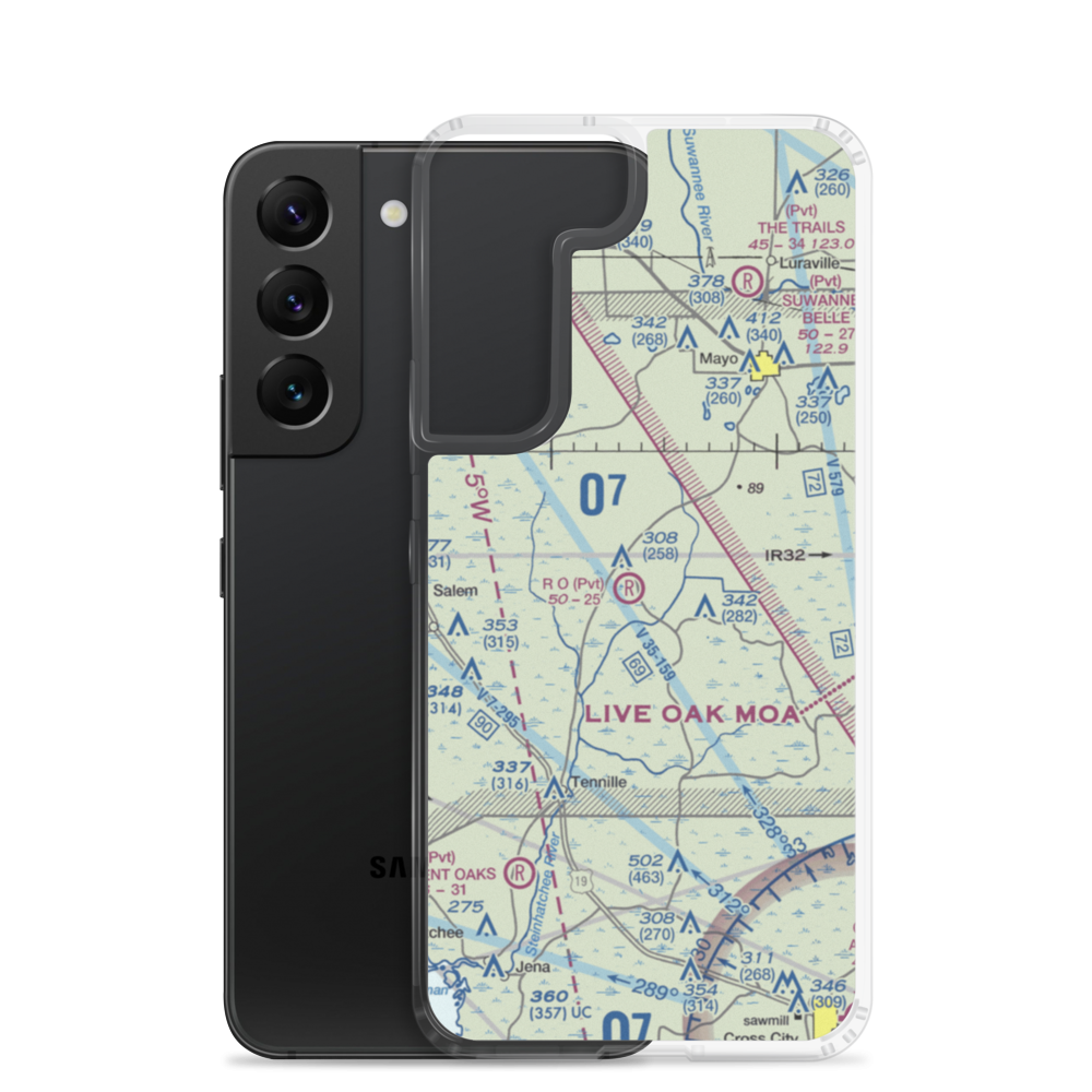 R O Ranch STOLport (33FD) VFR Sectional Samsung Case Samsung Galaxy S22 model shown