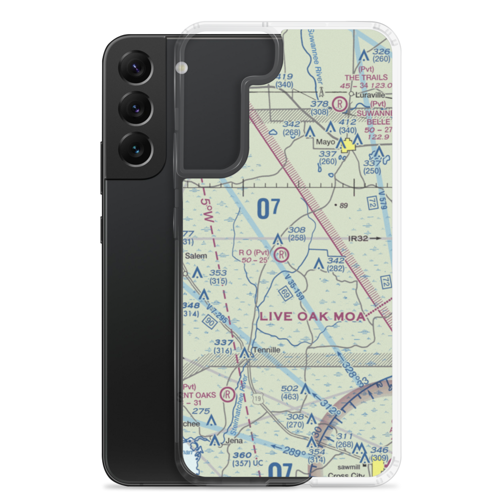 R O Ranch STOLport (33FD) VFR Sectional Samsung Case Samsung Galaxy S22 Plus model shown