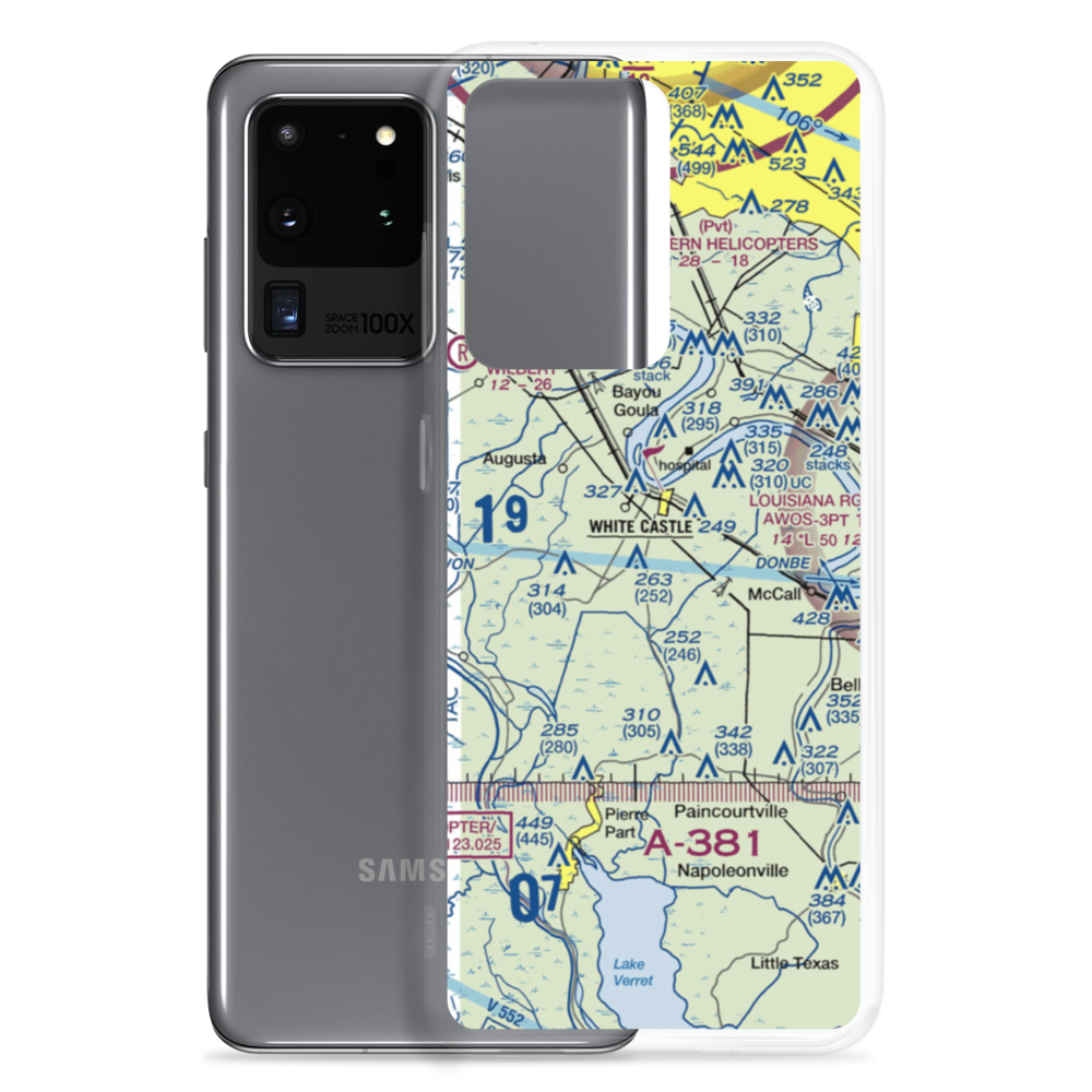 R T Leblanc Airport (51LA) VFR Sectional Samsung Case Samsung Galaxy S20 Ultra model shown