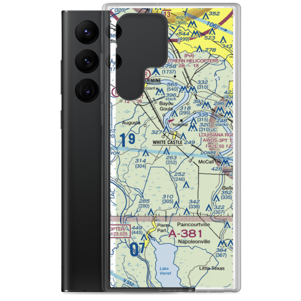 R T Leblanc Airport (51LA) VFR Sectional Samsung Case Samsung Galaxy S22 Ultra model shown