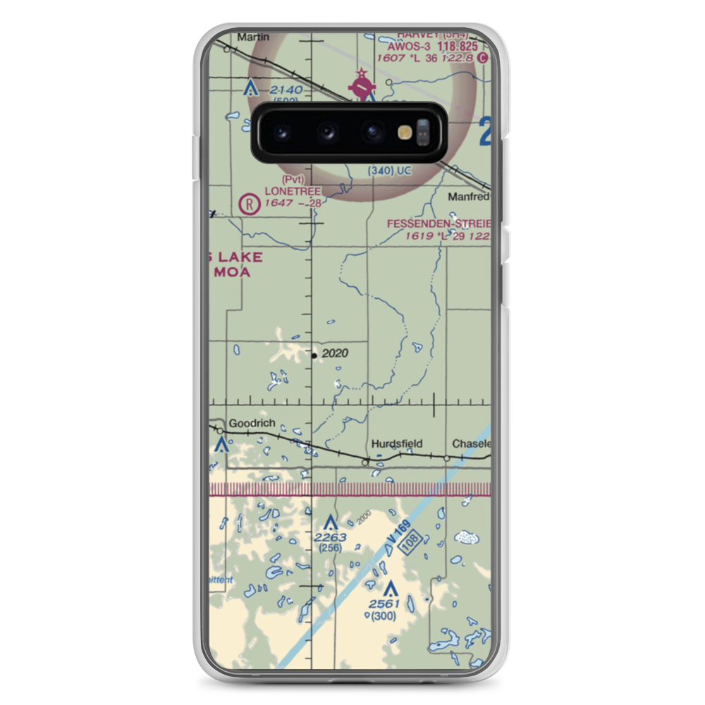 R. Leep Strip (53ND) VFR Sectional Samsung Case Samsung Galaxy S10+ model shown