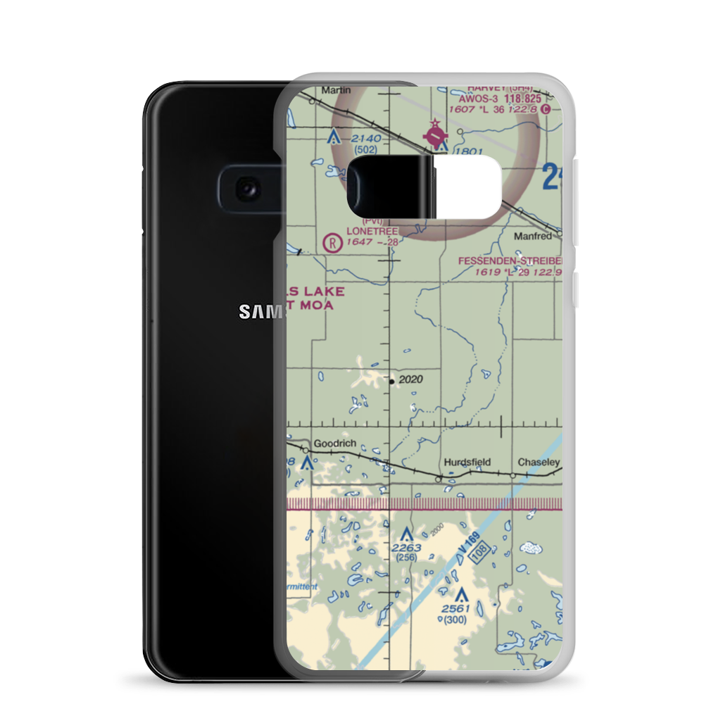 R. Leep Strip (53ND) VFR Sectional Samsung Case Samsung Galaxy S10e model shown