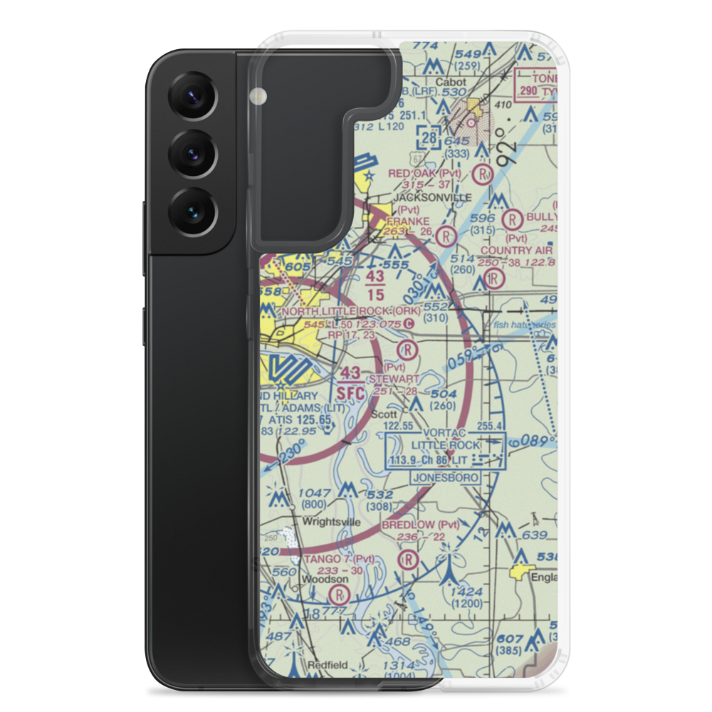 R.V. Stewart Field (AR55) VFR Sectional Samsung Case Samsung Galaxy S22 Plus model shown