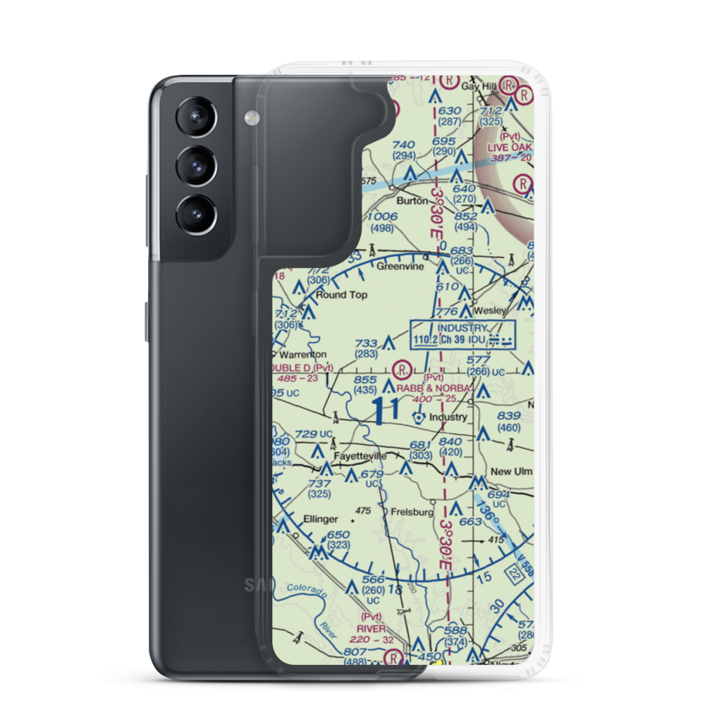 Rabb And Nobra Airport (6TS8) VFR Sectional Samsung Case Samsung Galaxy S21 model shown