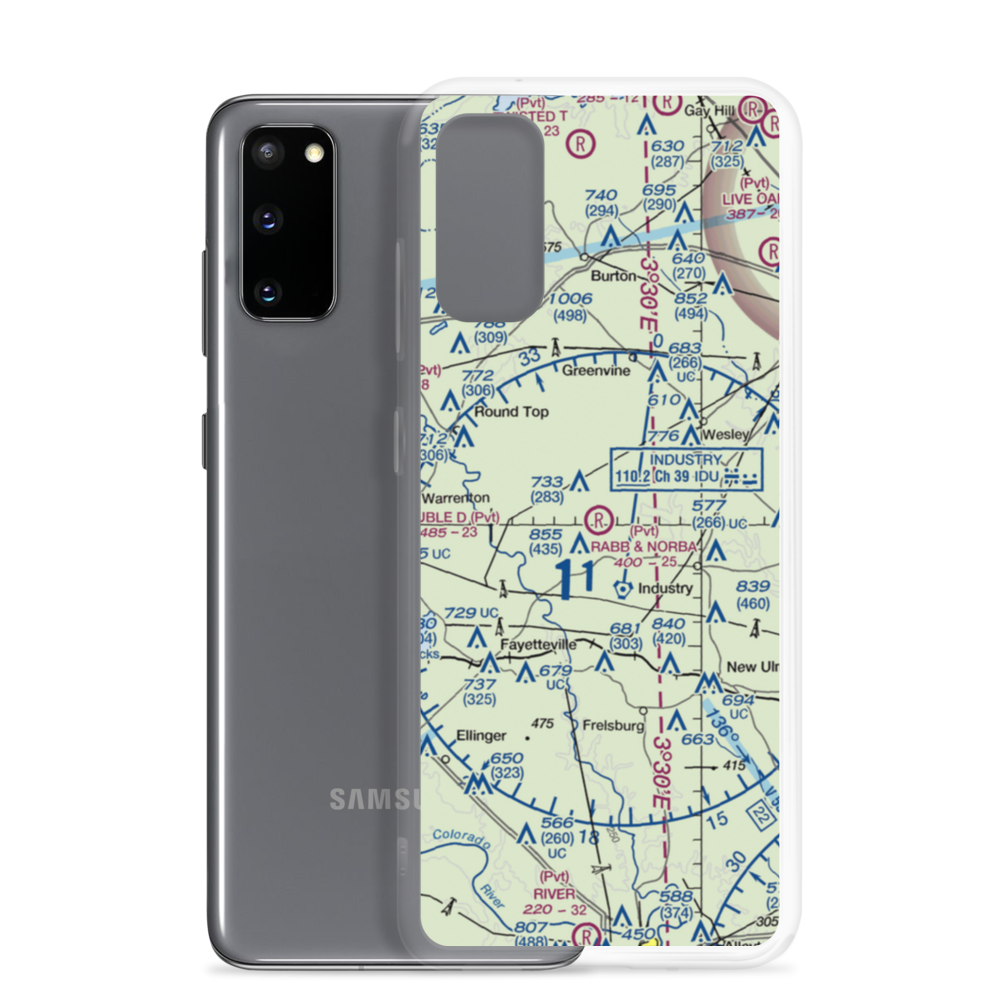 Rabb And Nobra Airport (6TS8) VFR Sectional Samsung Case Samsung Galaxy S20 model shown