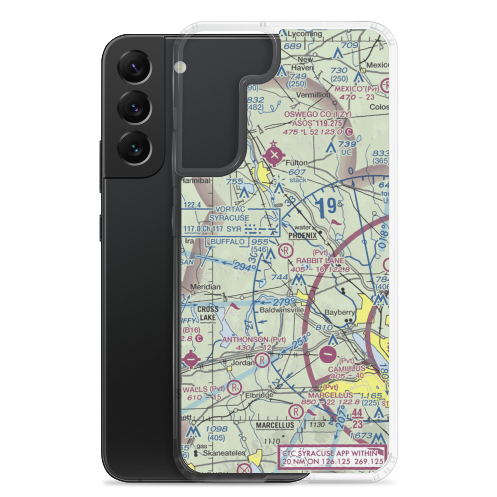 Rabbit Lane Airport (NY31) VFR Sectional Samsung Case Samsung Galaxy S22 Plus model shown