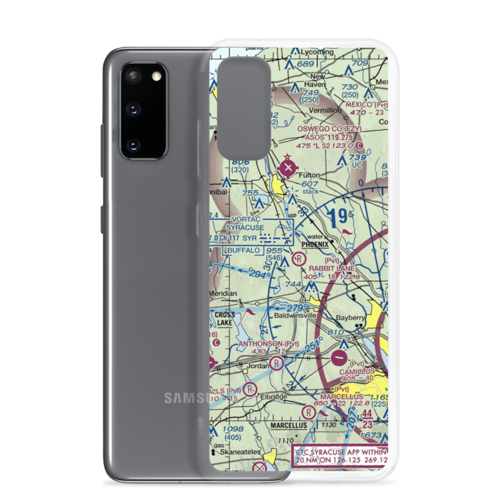 Rabbit Lane Airport (NY31) VFR Sectional Samsung Case Samsung Galaxy S20 model shown