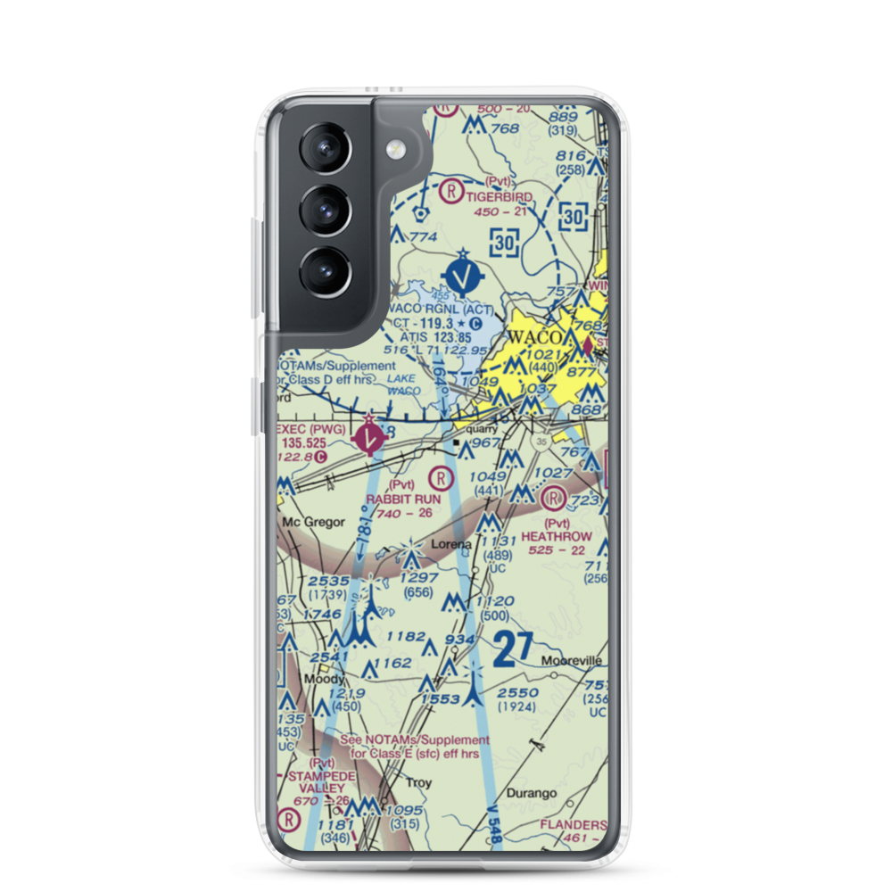 Rabbit Run Airport (5TA2) VFR Sectional Samsung Case Samsung Galaxy S21 model shown