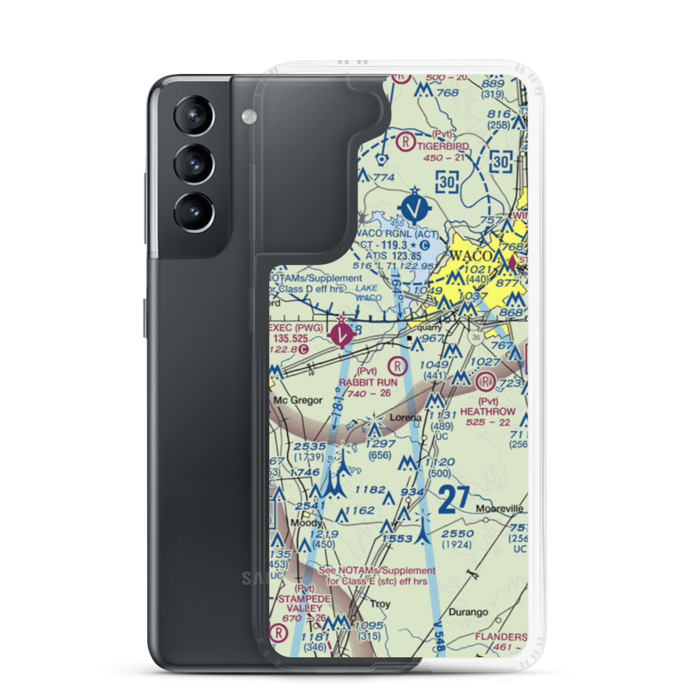 Rabbit Run Airport (5TA2) VFR Sectional Samsung Case Samsung Galaxy S21 model shown