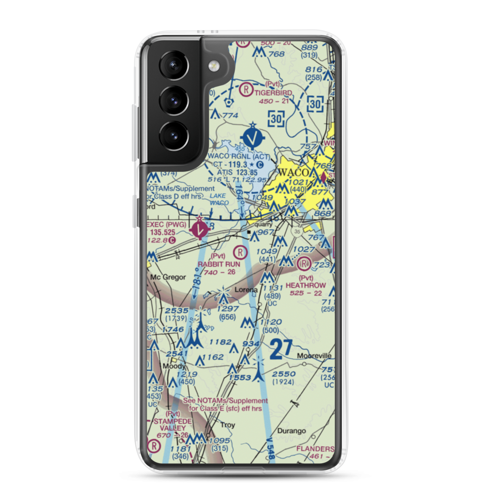 Rabbit Run Airport (5TA2) VFR Sectional Samsung Case Samsung Galaxy S21 Plus model shown