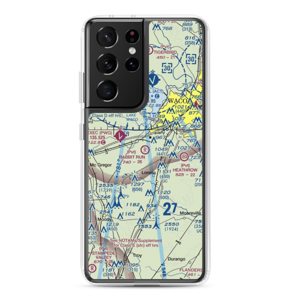 Rabbit Run Airport (5TA2) VFR Sectional Samsung Case Samsung Galaxy S21 Ultra model shown