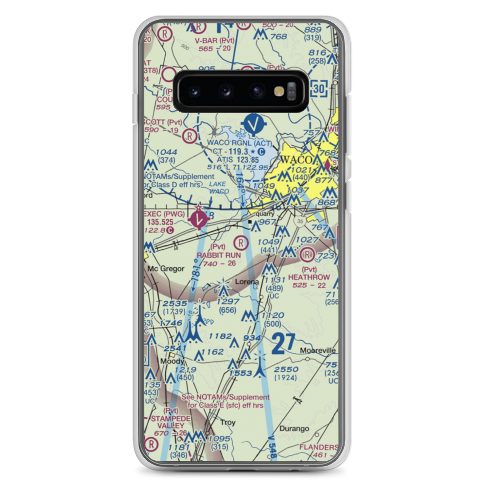 Rabbit Run Airport (5TA2) VFR Sectional Samsung Case Samsung Galaxy S10+ model shown