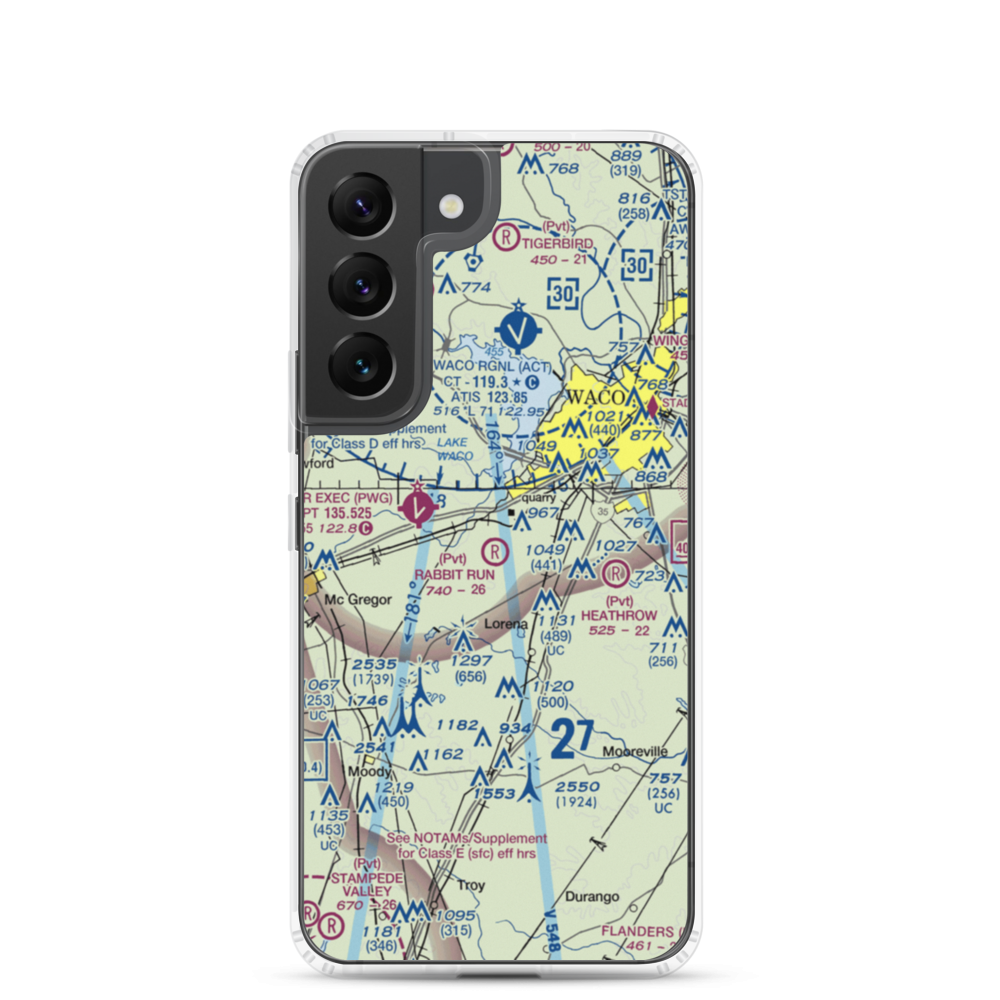 Rabbit Run Airport (5TA2) VFR Sectional Samsung Case Samsung Galaxy S22 model shown
