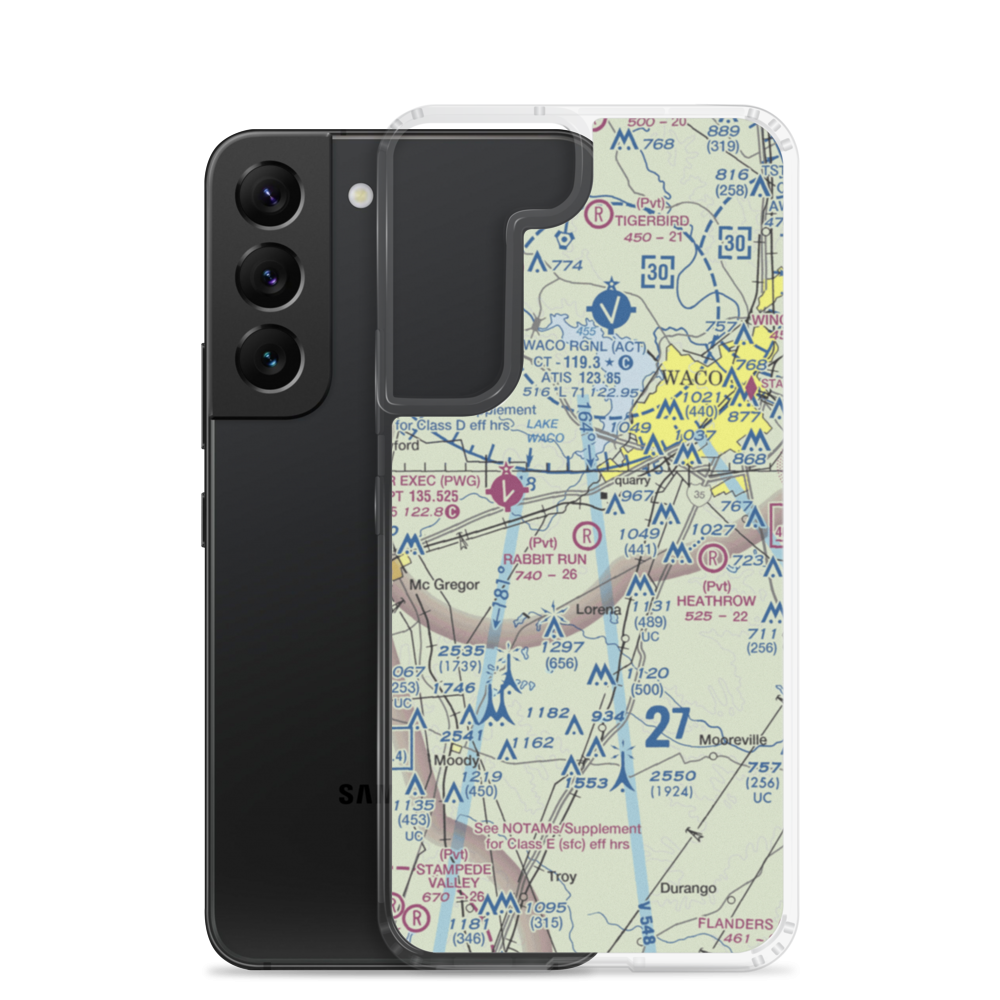 Rabbit Run Airport (5TA2) VFR Sectional Samsung Case Samsung Galaxy S22 model shown