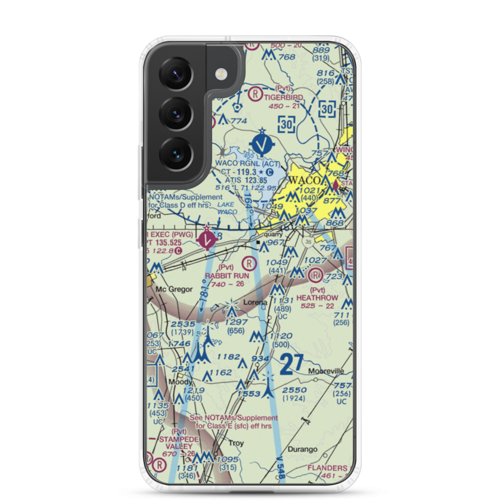 Rabbit Run Airport (5TA2) VFR Sectional Samsung Case Samsung Galaxy S22 Plus model shown
