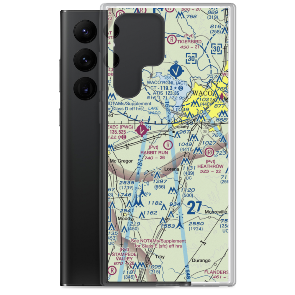 Rabbit Run Airport (5TA2) VFR Sectional Samsung Case Samsung Galaxy S22 Ultra model shown