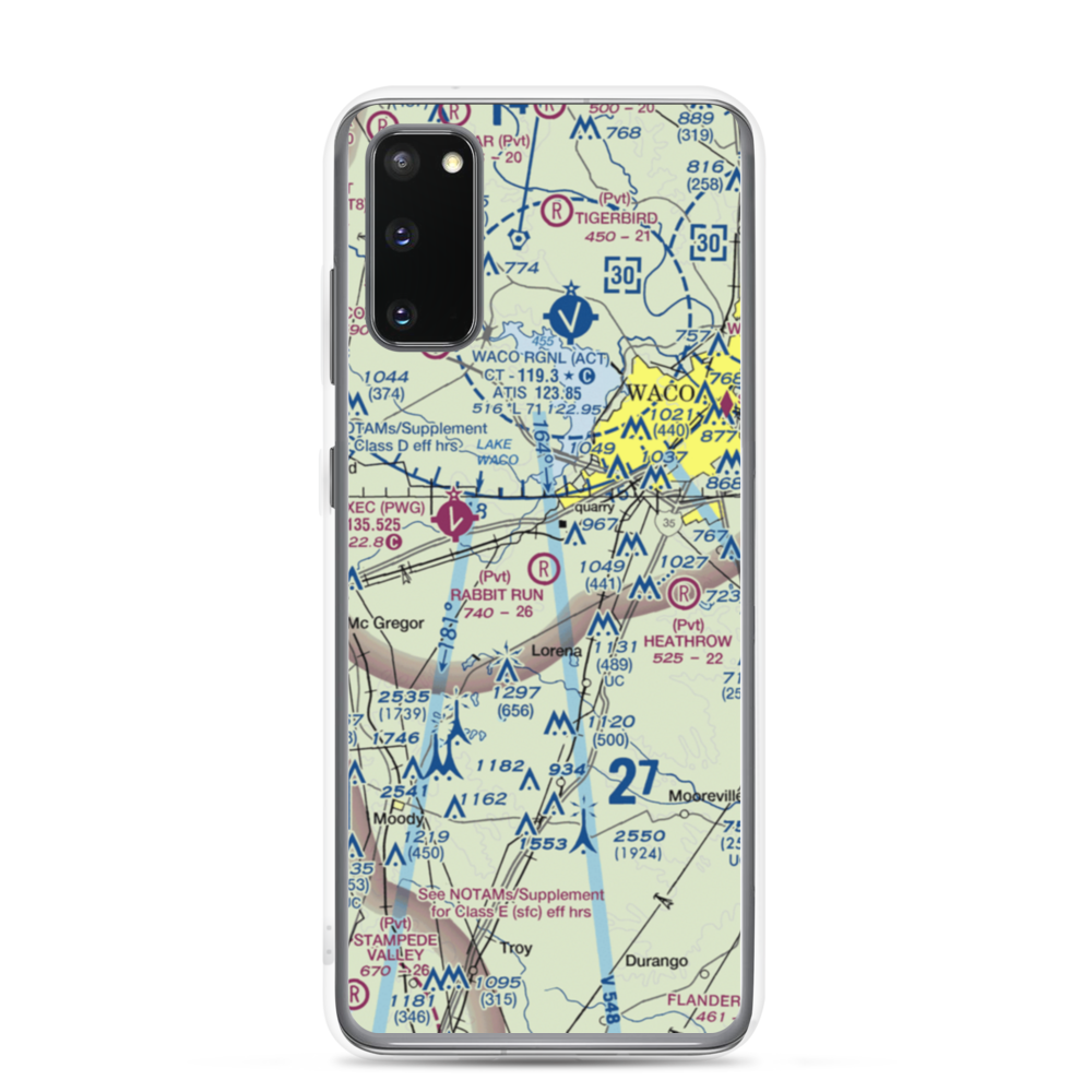 Rabbit Run Airport (5TA2) VFR Sectional Samsung Case Samsung Galaxy S20 model shown