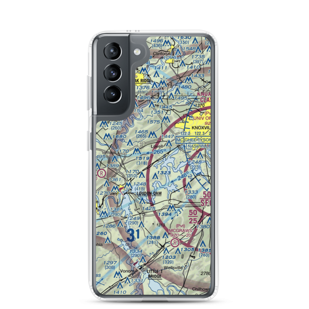 Raby Airpark (8TN3) VFR Sectional Samsung Case Samsung Galaxy S21 model shown
