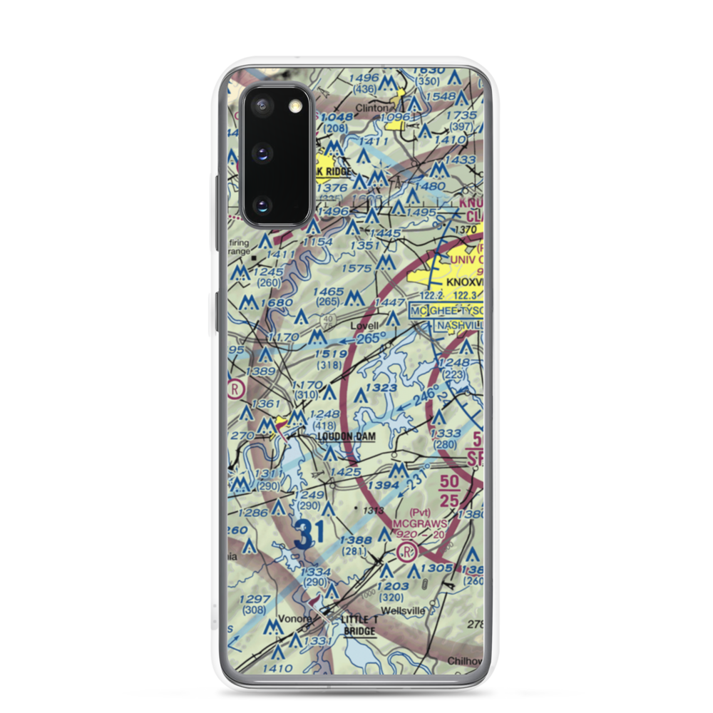 Raby Airpark (8TN3) VFR Sectional Samsung Case Samsung Galaxy S20 model shown
