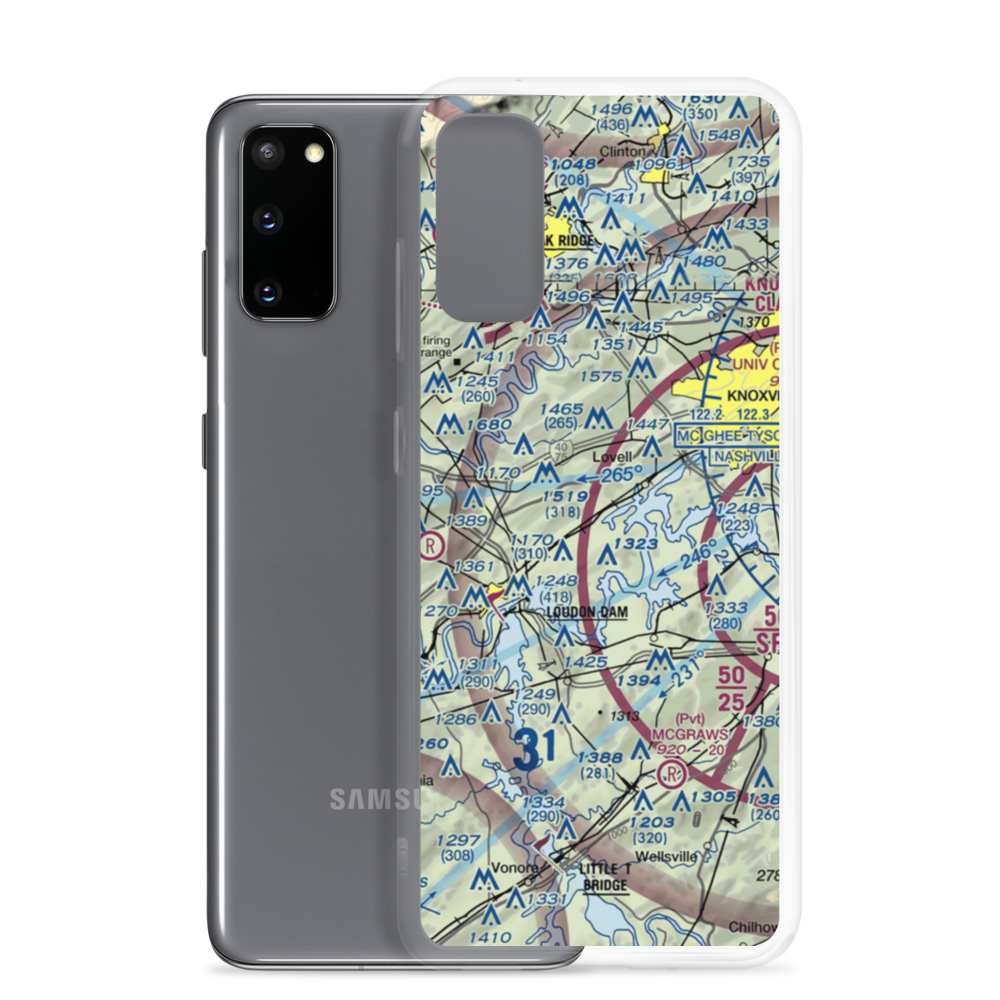Raby Airpark (8TN3) VFR Sectional Samsung Case Samsung Galaxy S20 model shown