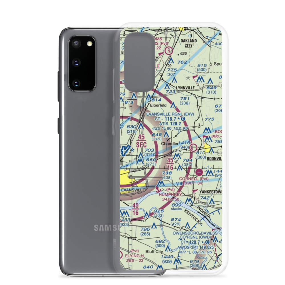 Raceway Airport (II32) VFR Sectional Samsung Case Samsung Galaxy S20 model shown