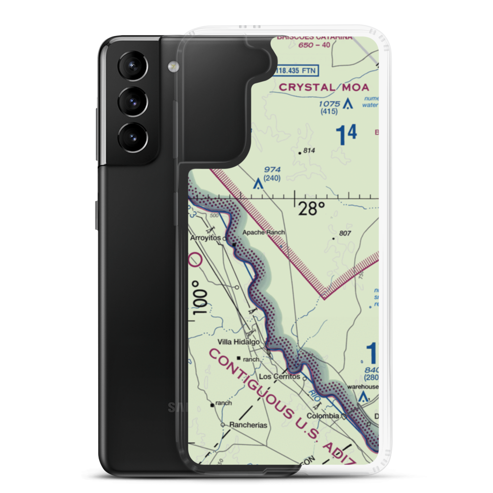Rachal Airport (8XS2) VFR Sectional Samsung Case Samsung Galaxy S21 Plus model shown