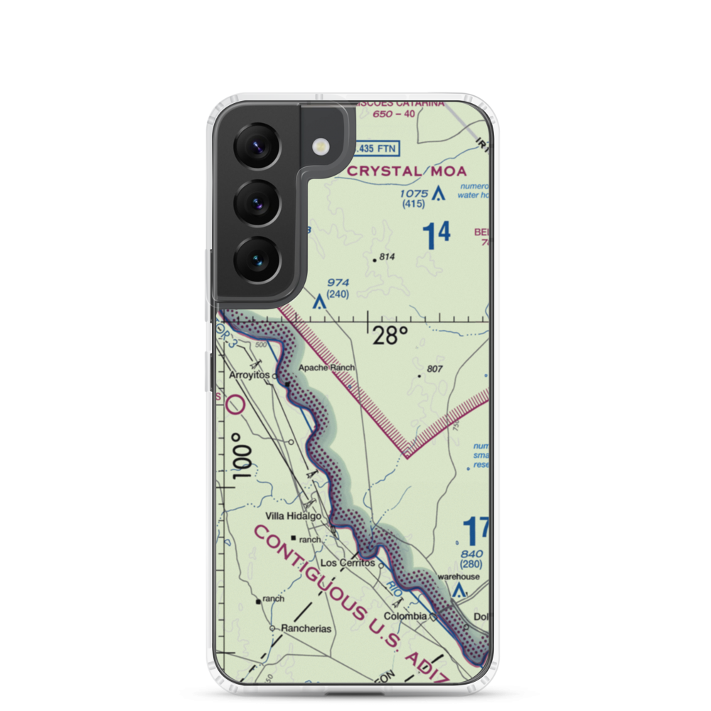 Rachal Airport (8XS2) VFR Sectional Samsung Case Samsung Galaxy S22 model shown
