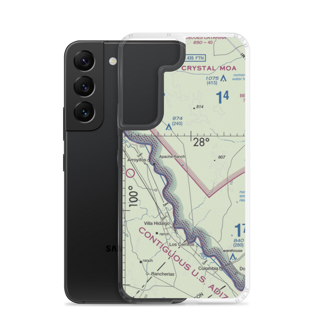 Rachal Airport (8XS2) VFR Sectional Samsung Case Samsung Galaxy S22 model shown