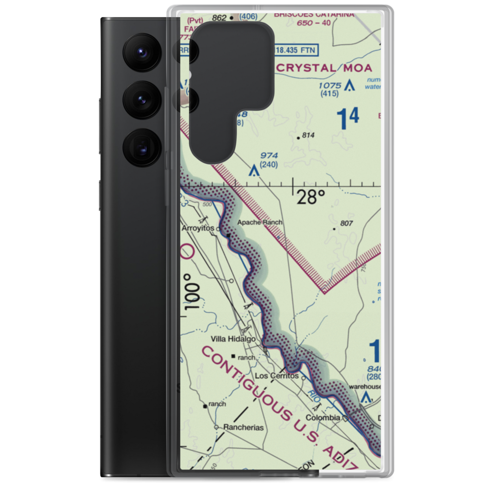 Rachal Airport (8XS2) VFR Sectional Samsung Case Samsung Galaxy S22 Ultra model shown