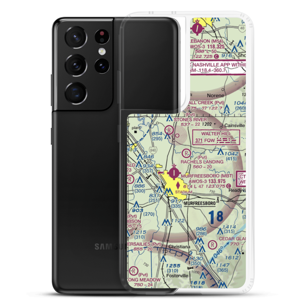 Rachel's Landing Airport (8TN6) VFR Sectional Samsung Case Samsung Galaxy S21 Ultra model shown
